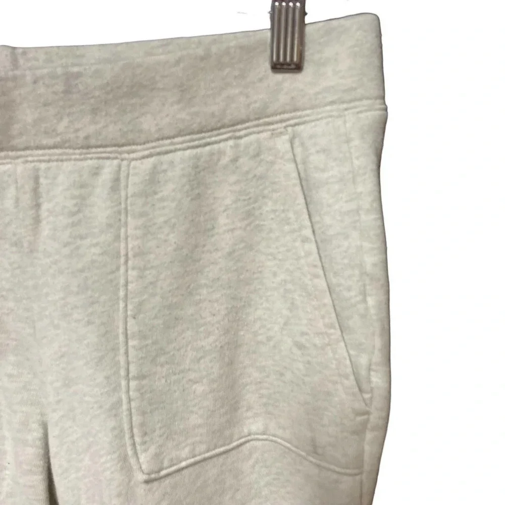 Pam &‎ Gela Lace-up Jogger Sweatpants Oatmeal Cream Gray Size Small